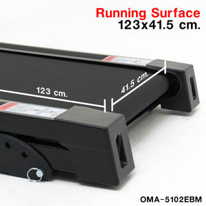 ลู่วิ่งไฟฟ้า Motorized Treadmill 1.25HP พร้อมที่ปั่นเอว | OMA-5102EBM