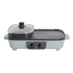 เตาปิ้งย่าง พร้อมหม้อชาบู Multi-Purpose Shabu and BBQ Pot | AK-K3832 สีฟ้า