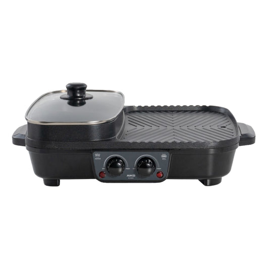 เตาปิ้งย่าง พร้อมหม้อชาบู Multi-Purpose Shabu and BBQ Pot |  AK-K3832 สีดำ