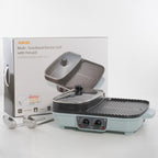 เตาปิ้งย่าง พร้อมหม้อชาบู Multi-Purpose Shabu and BBQ Pot | AK-K3832 สีฟ้า