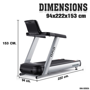 ลู่วิ่งปรับความชันไฟฟ้า 6.0HP AC Motorized Treadmill | OMA-2252CA