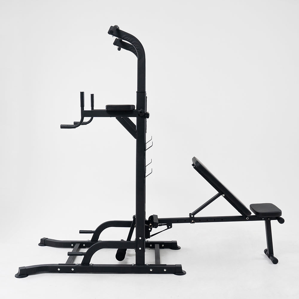 บาร์โหนตั้งพื้น พร้อมม้านั่ง Multifunction Pull Up Bar & Bench | AL-T095