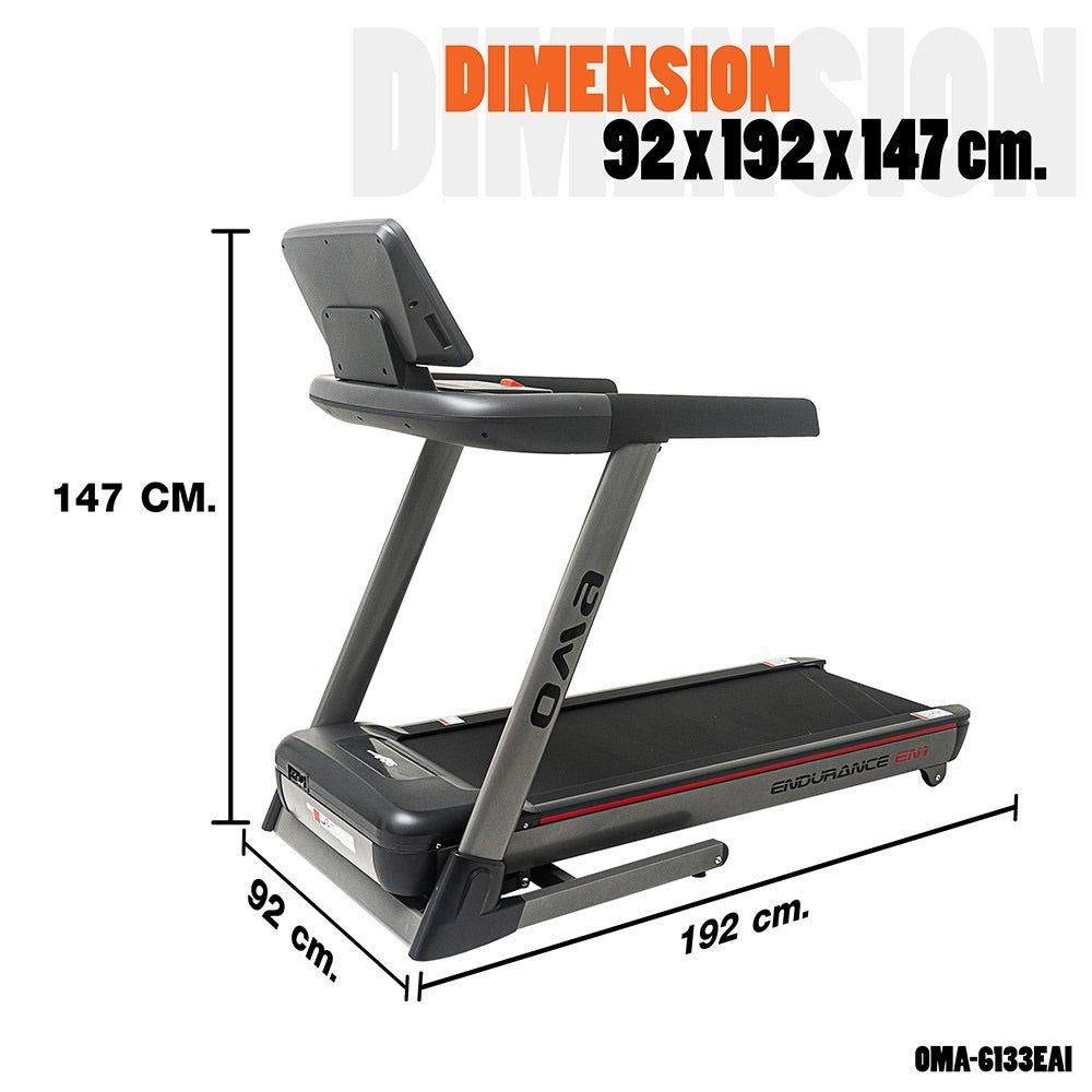 ลู่วิ่งไฟฟ้า Semi-Commercial Motorised Treadmill 3.0HP | OMA-6133EAI